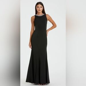 Mac Duggal Elegant Black Evening Gown 49093 size 4 NWT